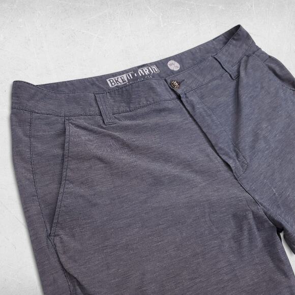 BKE Hybrid Oliver Bermuda Shorts Mens 38/23 Navy Standard Fit Lightweight Pocket - Picture 9 of 12